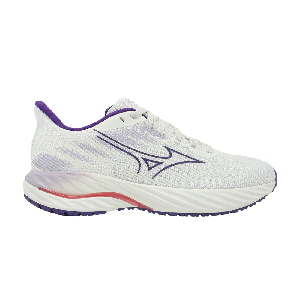 Pre-owned Mizuno Wmns Wave Inspire 21 'snow White Vintage Indigo' | Cream | Women's Size 6