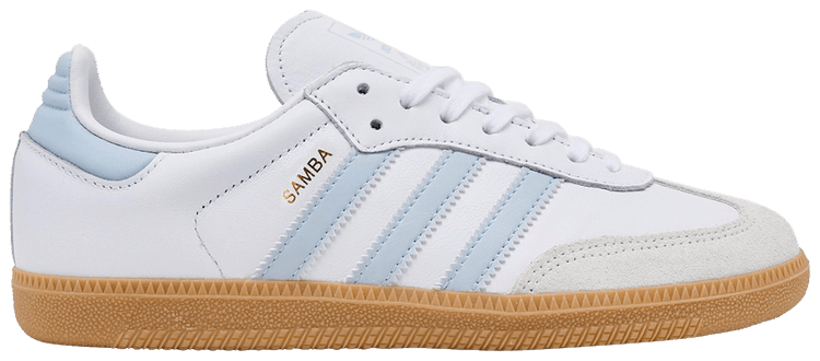 Adidas Samba OG J White Halo Blue Gum