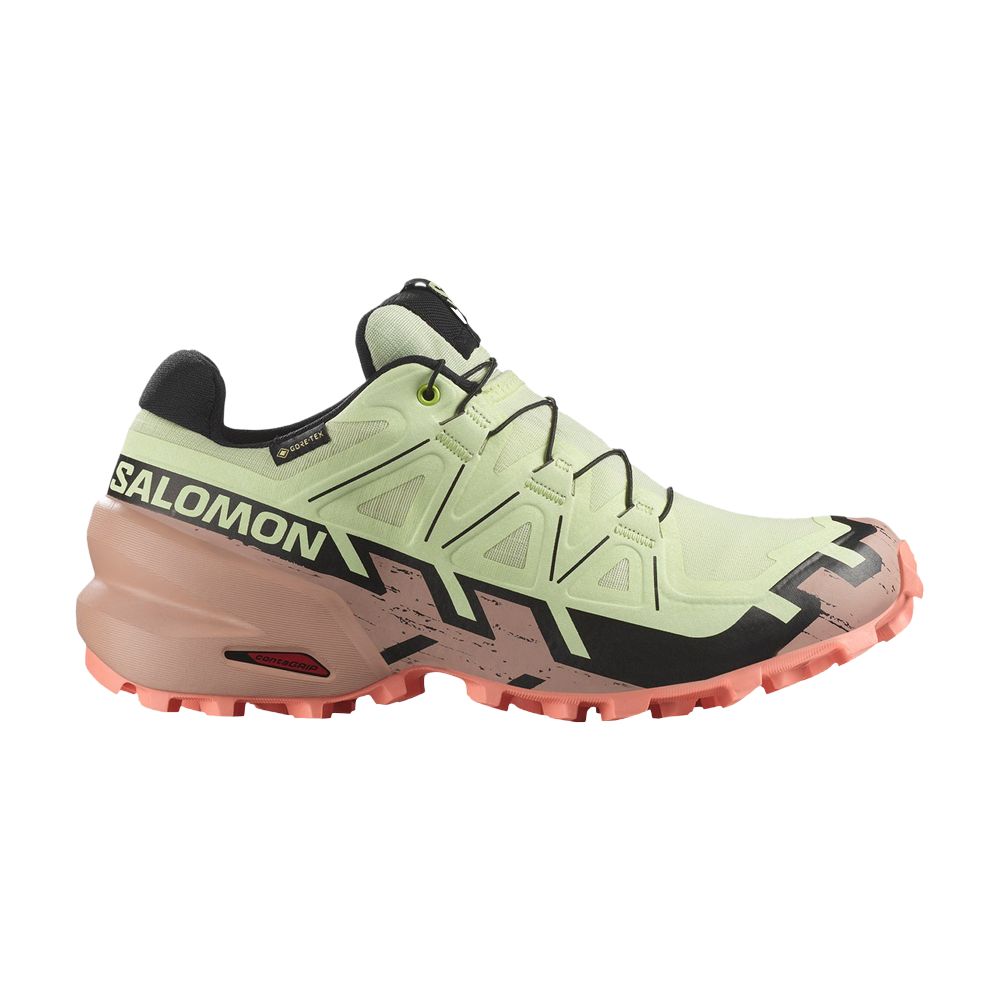 Salomon Wmns Speedcross 6 GORE-TEX 'Lime Cream Mahogany Rose' | Green | Women's Size 6.5 - L47765500