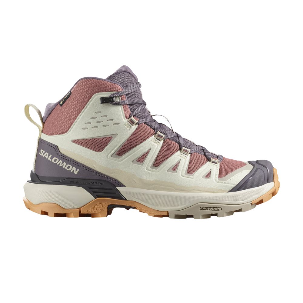 Salomon Wmns X Ultra 360 Edge Mid GORE-TEX 'Burlwood Vanilla Ice' | Purple | Women's Size 6.5 - L47816400