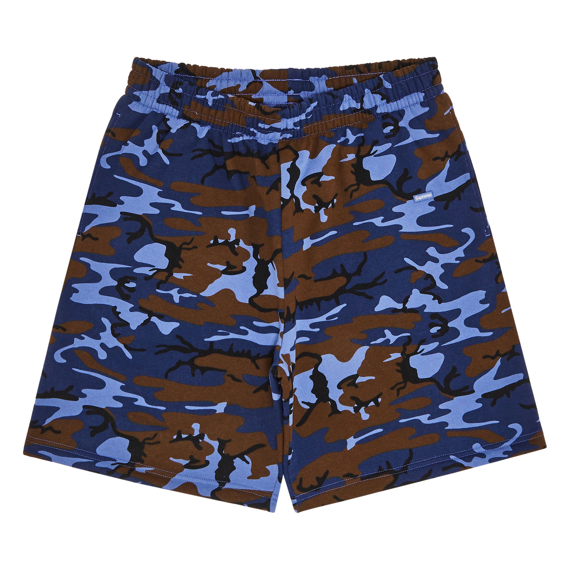 Pre-owned Supreme Small Box Sweatshort 'blue Camo' | Men's Size M