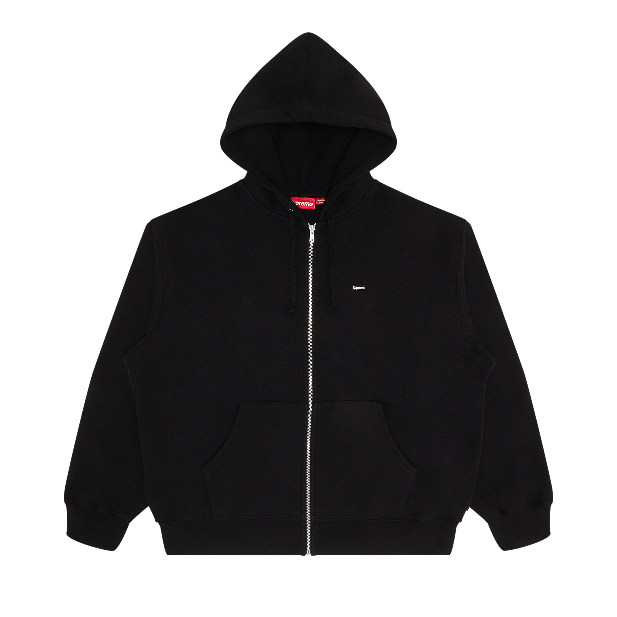 Pre-owned Supreme Small Box Zip Up Hooded Sweatshirt 'black' | Men's Size M