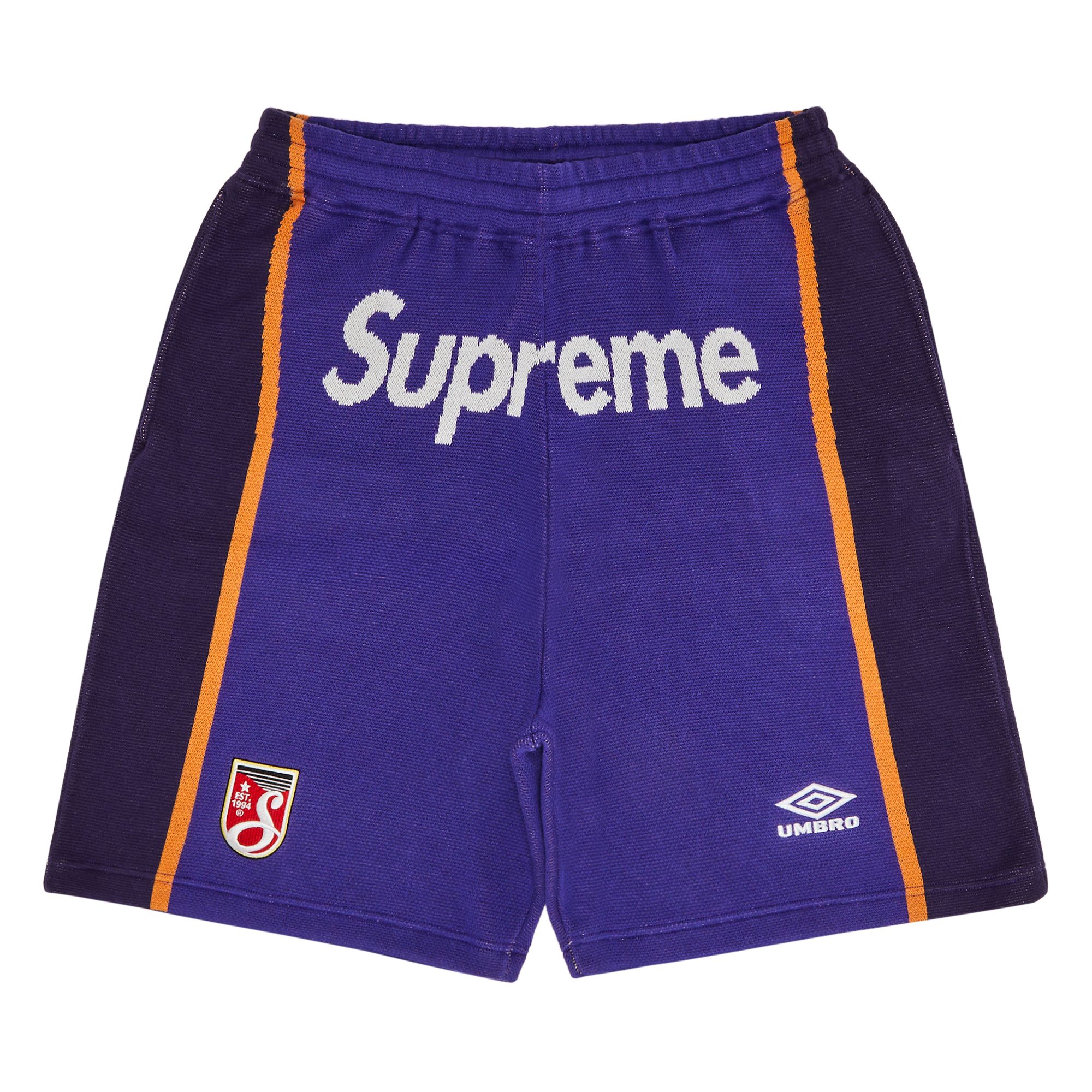 Pre-owned Supreme X Umbro Knit Soccer Short 'purple' | Men's Size S