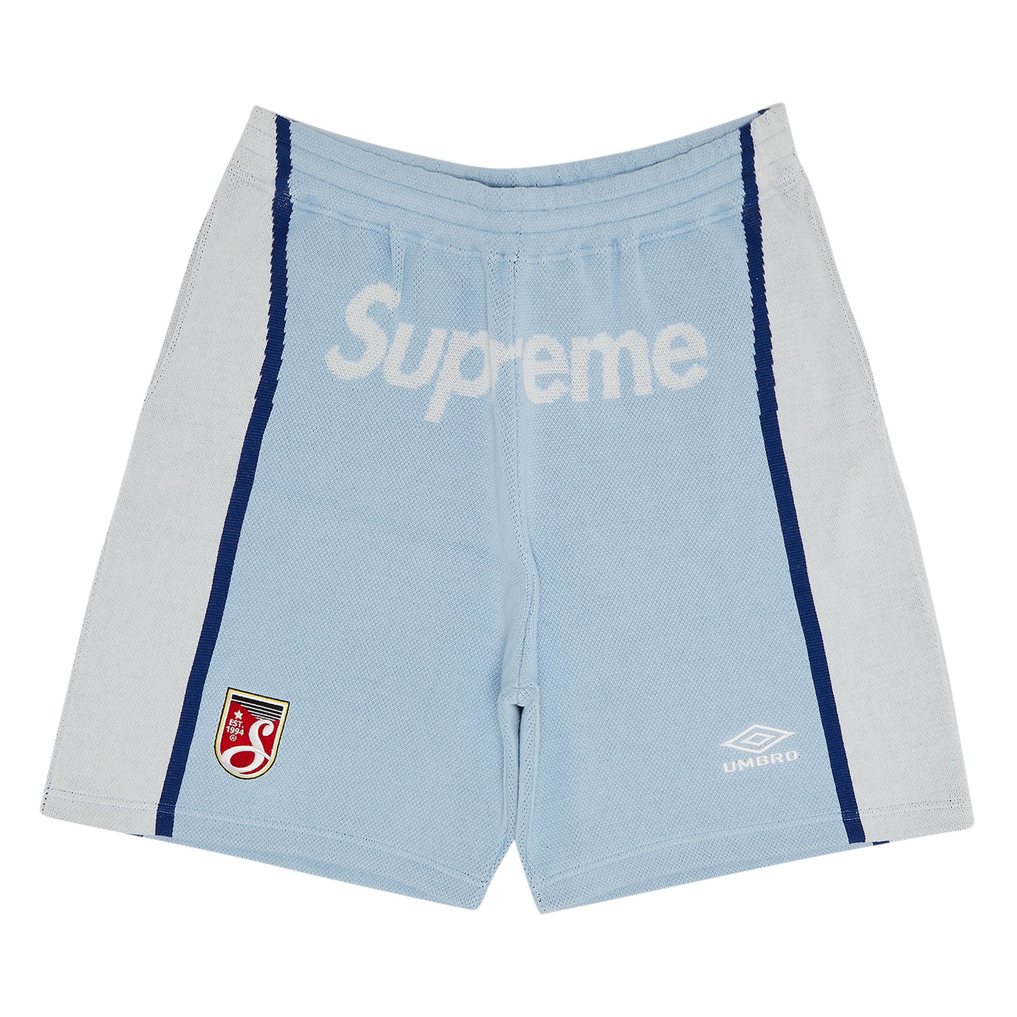 Pre-owned Supreme X Umbro Knit Soccer Short 'light Blue' | Men's Size S
