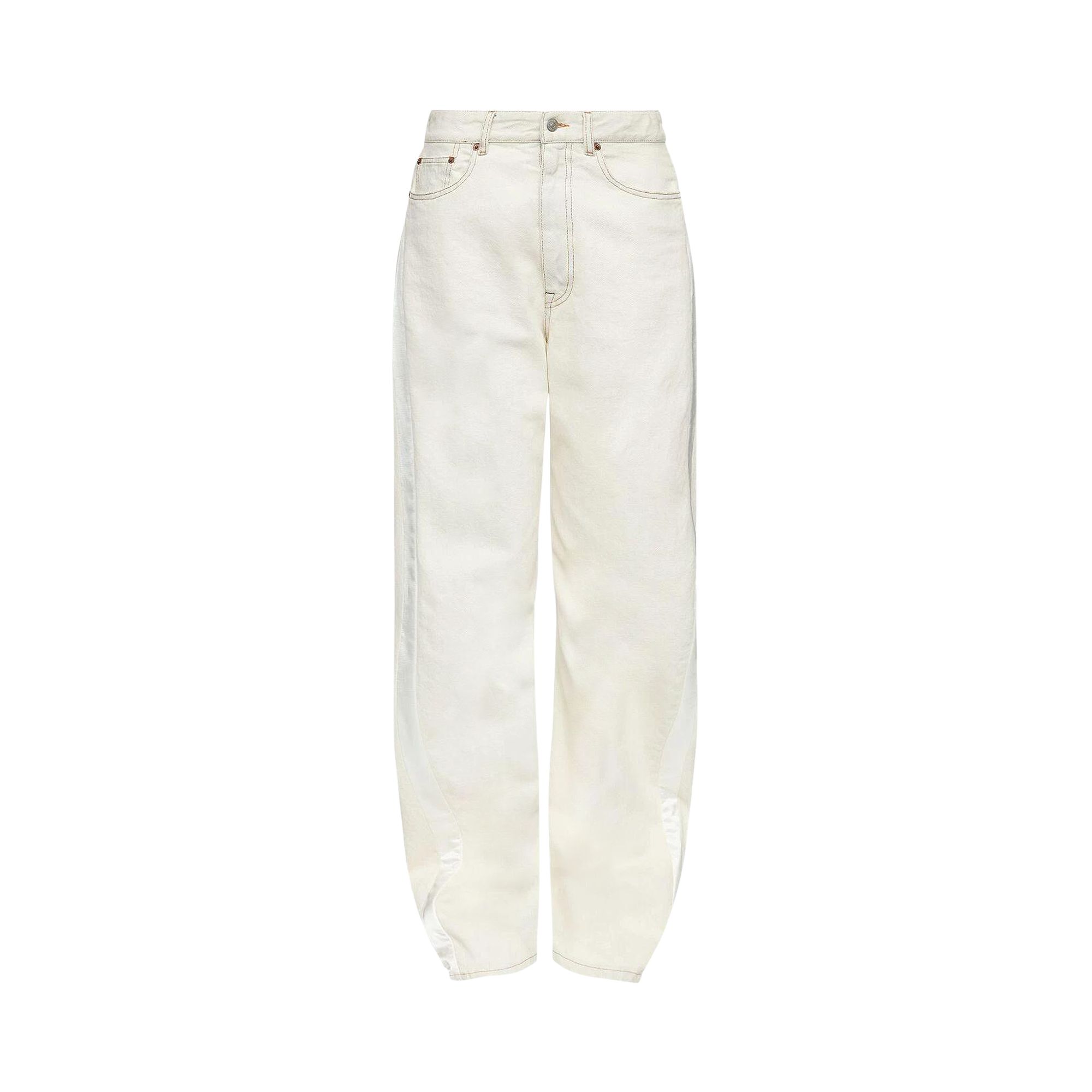 Pre-owned Mm6 Maison Margiela 5 Pockets Pants 'off White' | Women's Size 32