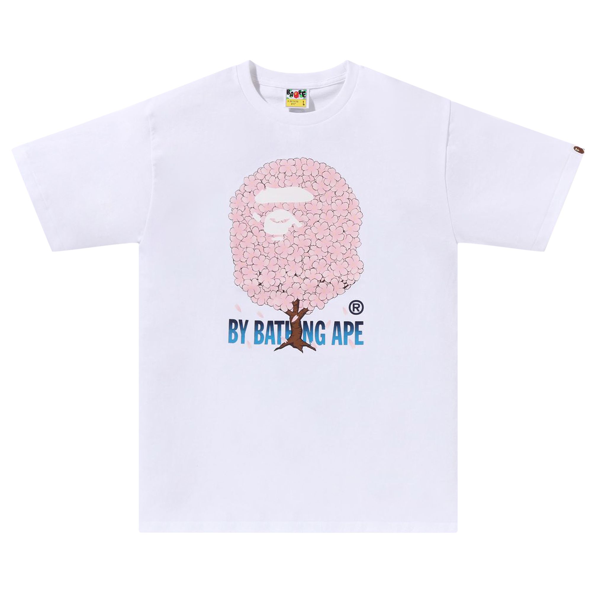 Pre-owned Bape Sakura By Bathing Ape Tee #1 'white' | Men's Size S