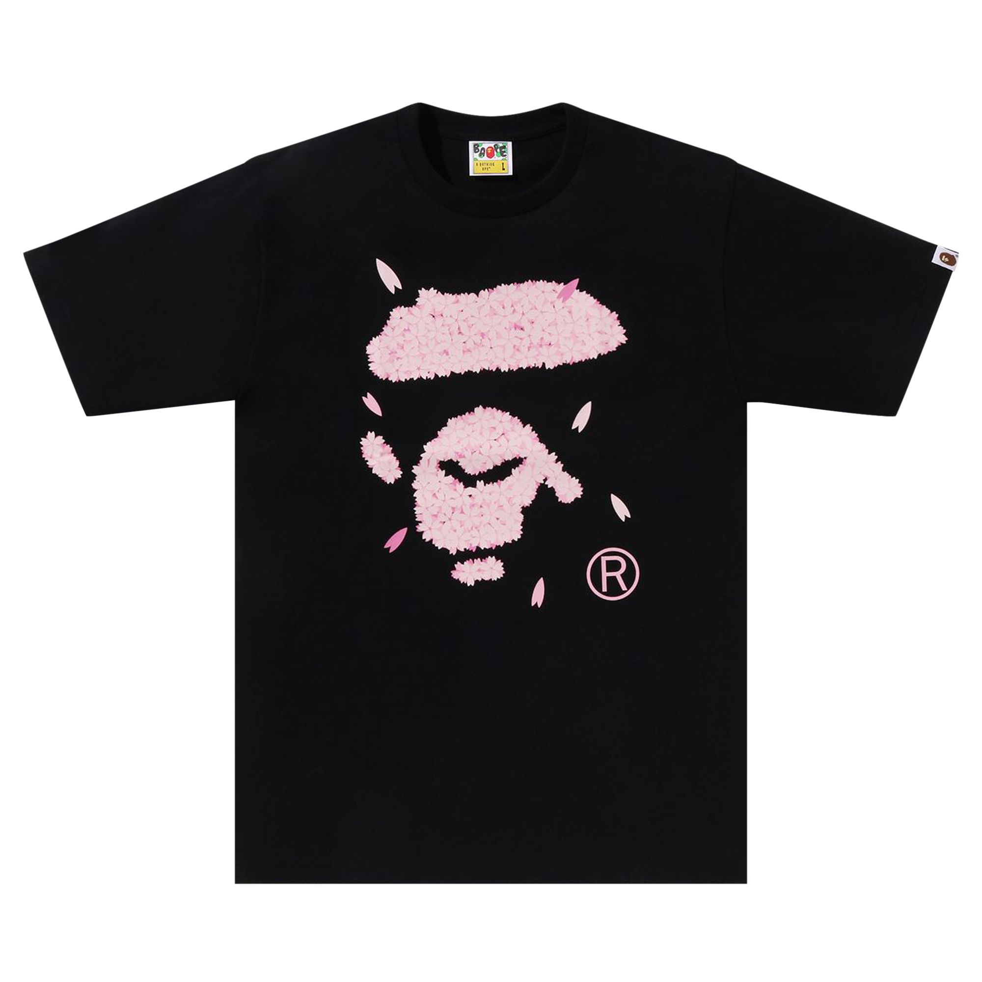 Pre-owned Bape Sakura Ape Face Tee 'black' | Men's Size M