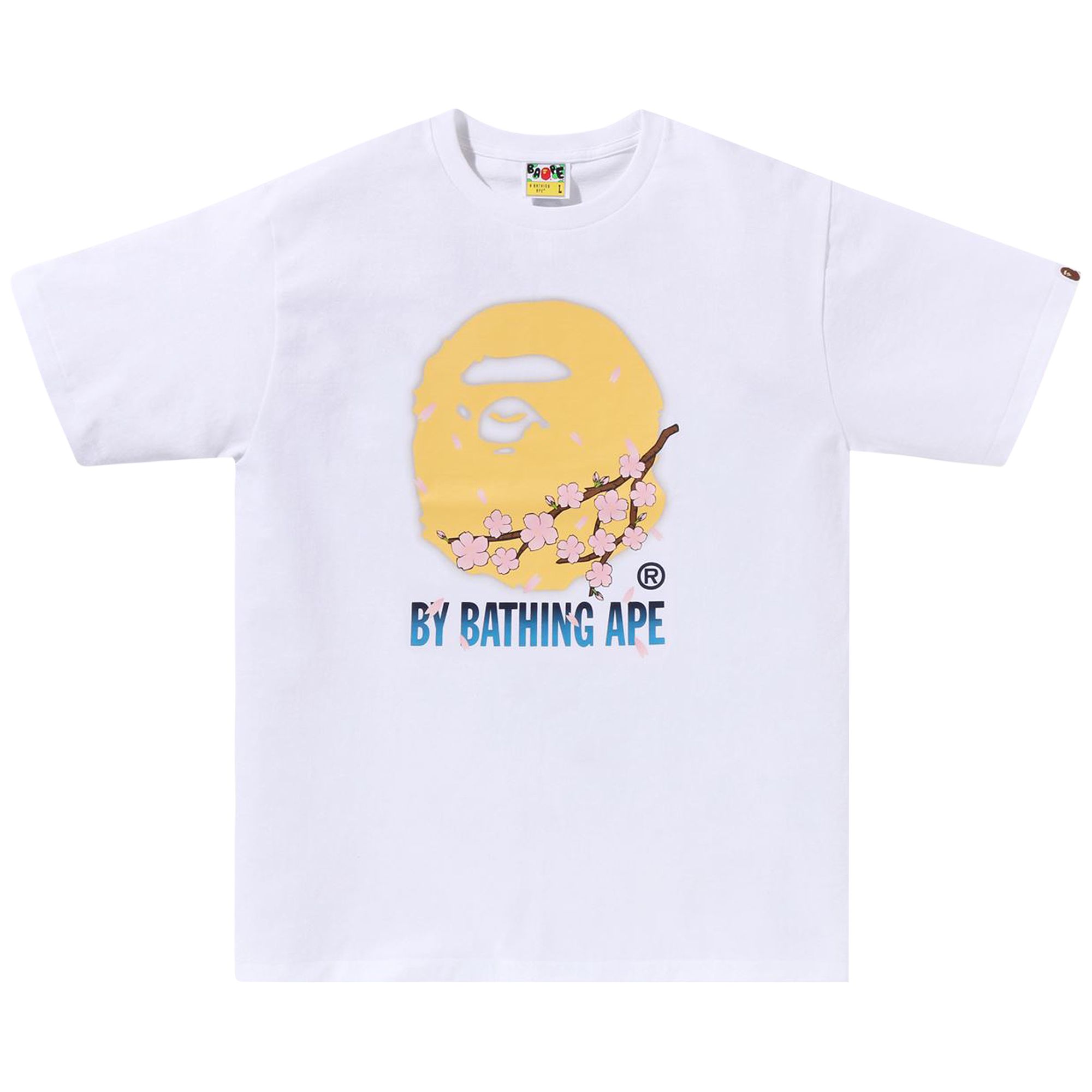 Pre-owned Bape Sakura By Bathing Ape Tee #2 'white' | Men's Size Xl