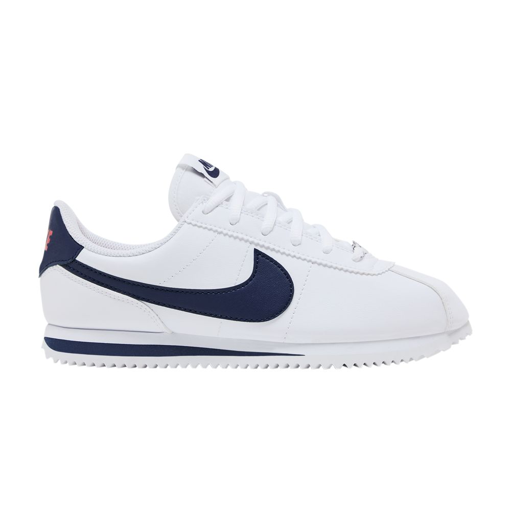Pre-owned Nike Cortez Basic Sl Gs 'white Neutral Indigo' | Kid's Size 4.5