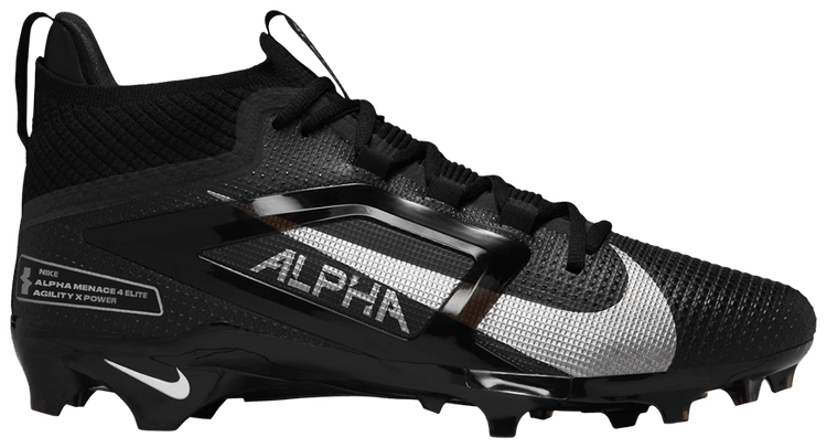 スパイク NIKE ALPHA MENACE ELITE BLACK 27.5 Nike Alpha Menace Elite TD Black Silver for Sale