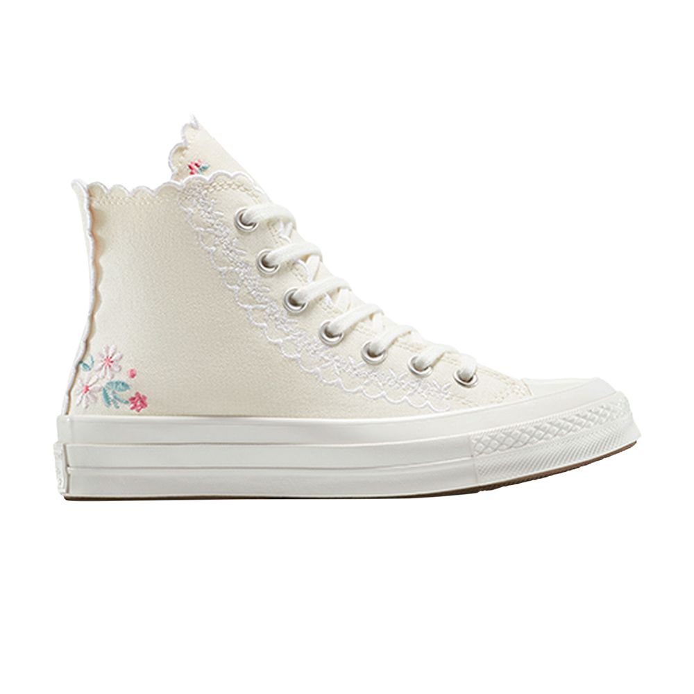 Converse Chuck 70 High 'Embroidered Flowers' | Cream | Men's Size 5 - A13541C