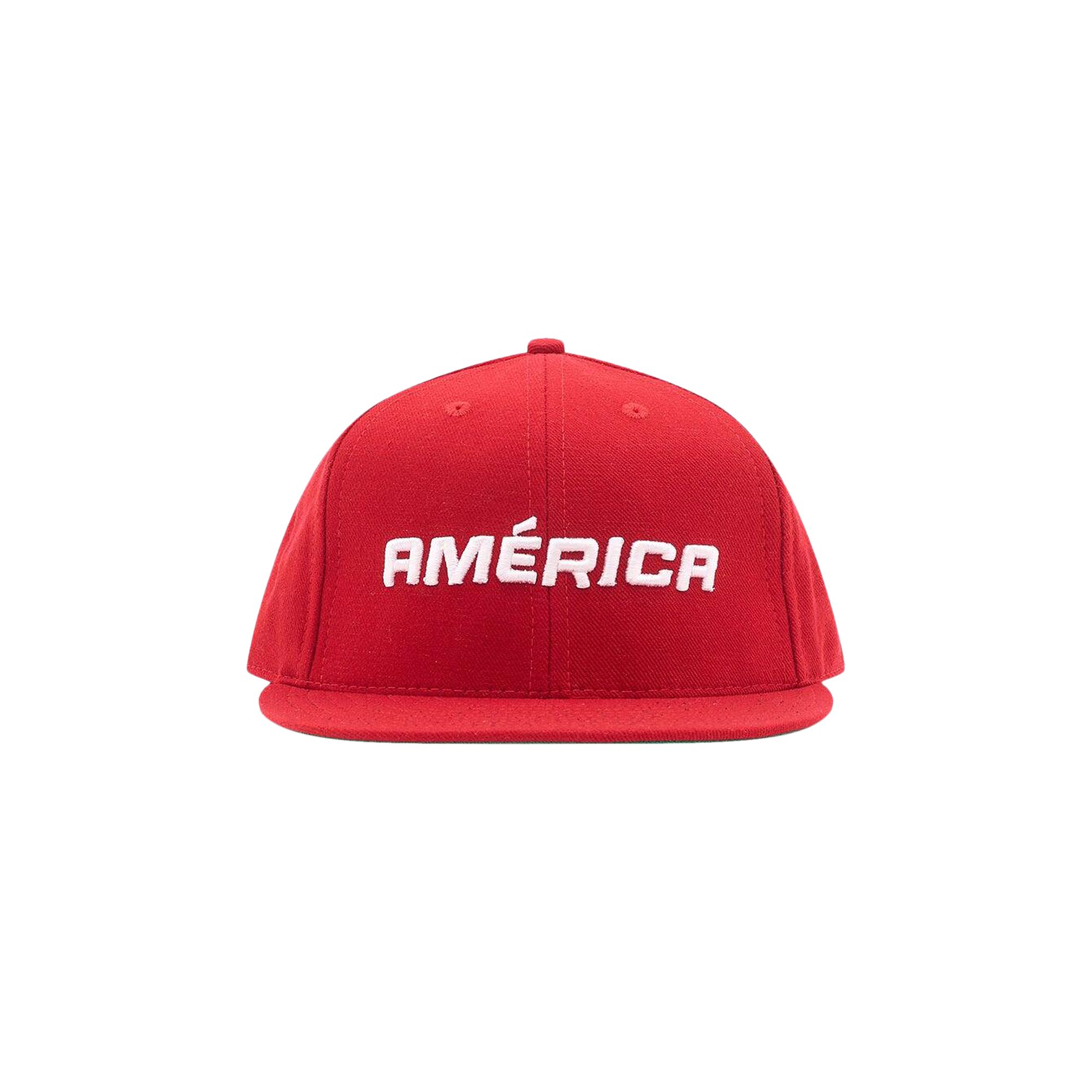 Pre-owned Willy Chavarria America Cap 'red' | Men's Size Onesize