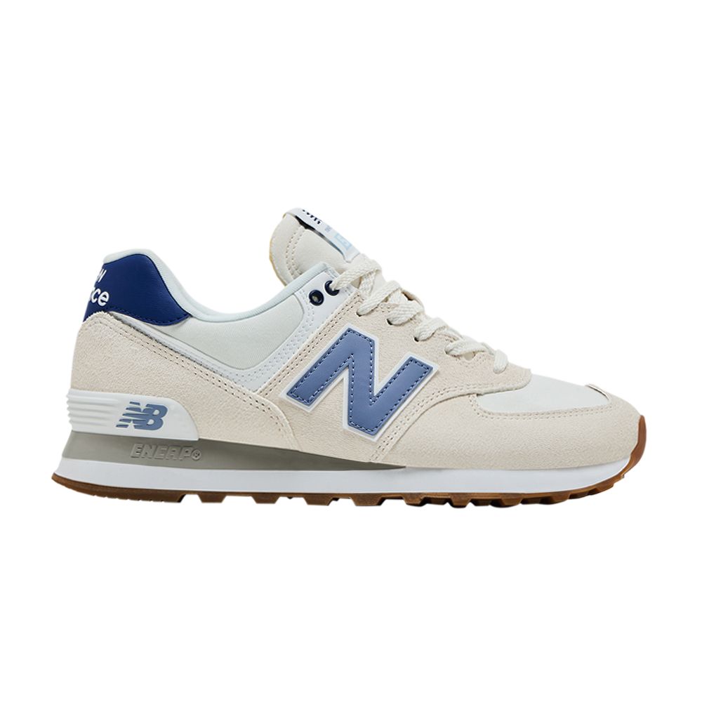 Pre-owned New Balance Wmns 574 'linen Indigo' | Cream | Women's Size 9