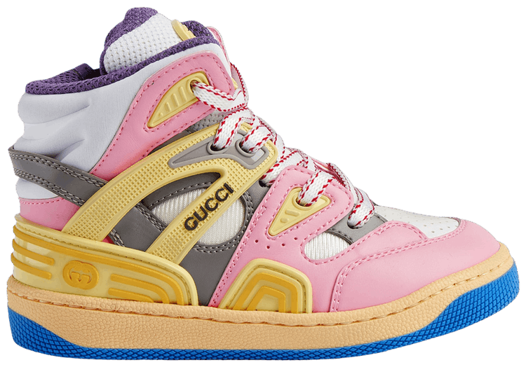 Gucci Basket High Toddler Pink Demetra Purple