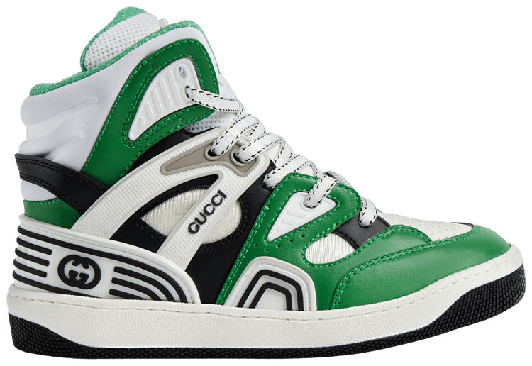 Gucci Basket High Kids Green Demetra