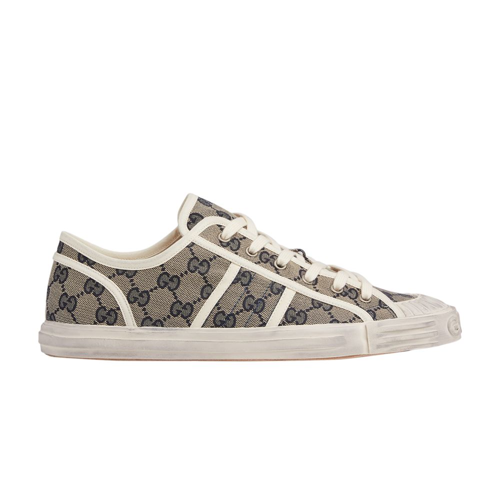 Gucci GG Sneaker 'Beige Blue Monogram' | Cream | Men's Size 6 - 786382-FADFR-4044