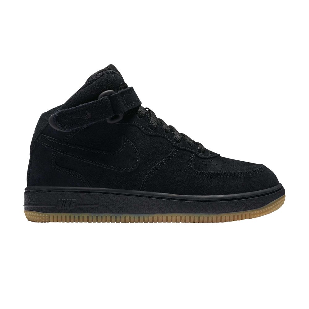 Pre-owned Nike Force 1 Mid Lv8 Ps 'black Gum' | Kid's Size 12.5