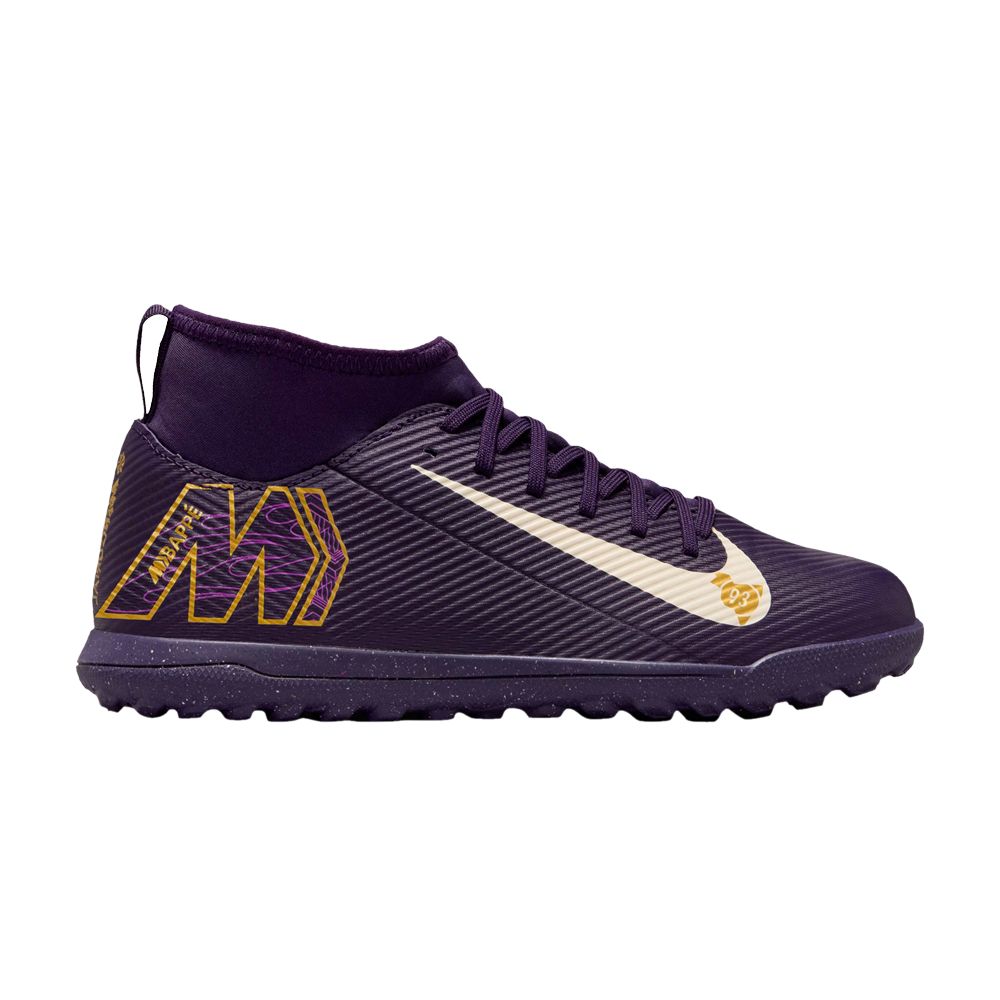 Pre-owned Nike Kylian Mbappé X Mercurial Superfly 10 Club Tf Gs 'grand Purple' | Kid's Size 1.5
