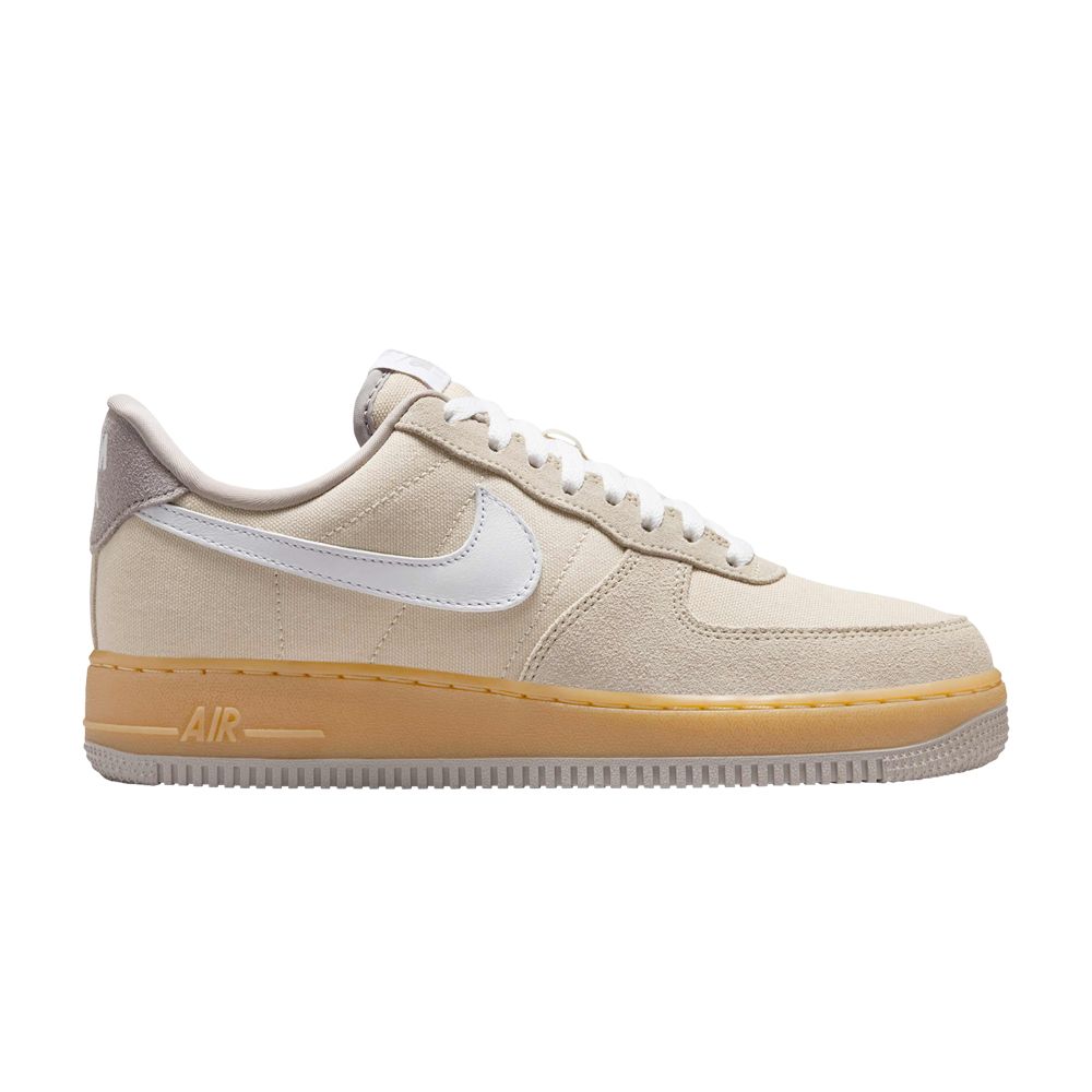 Pre-owned Nike Wmns Air Force 1 '07 'light Khaki College Grey Gum' | Cream | Women's Size 7.5