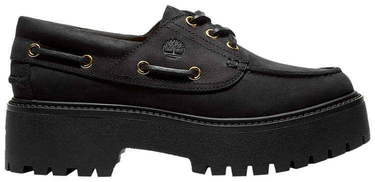 Timberland Wmns Stone Street Platform Boat Black