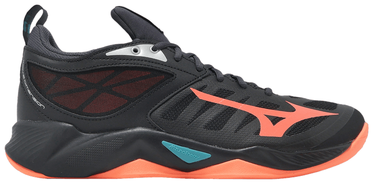 Mizuno Wave Dimension Black Neon Flame