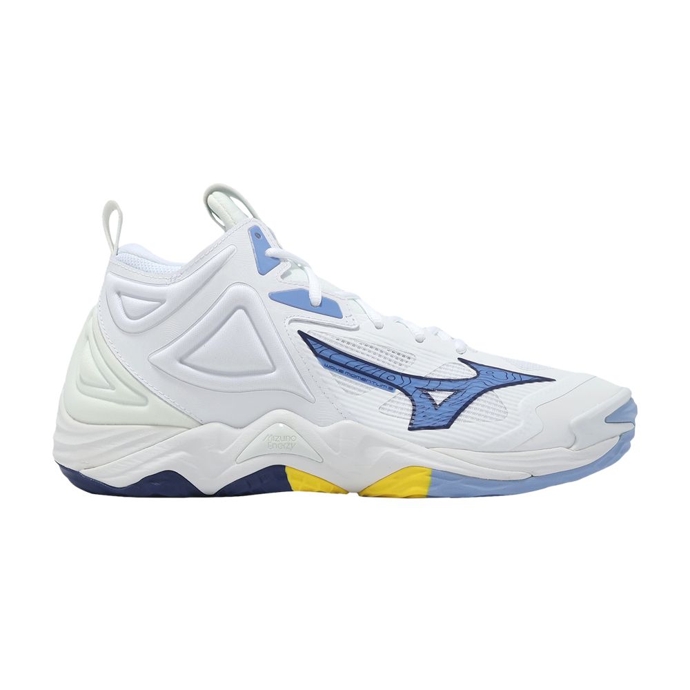 Mizuno Wave Momentum 3 Mid 'White Bellwether Blue' | Men's Size 8 - V1GA231797