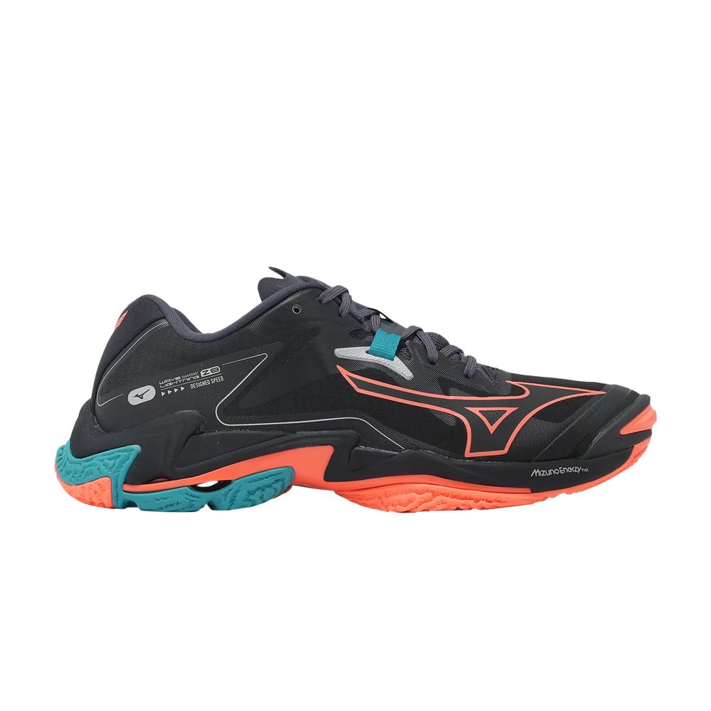 Pre-owned Mizuno Wave Lightning Z8 'black Neon Flame' | Men's Size 8.5