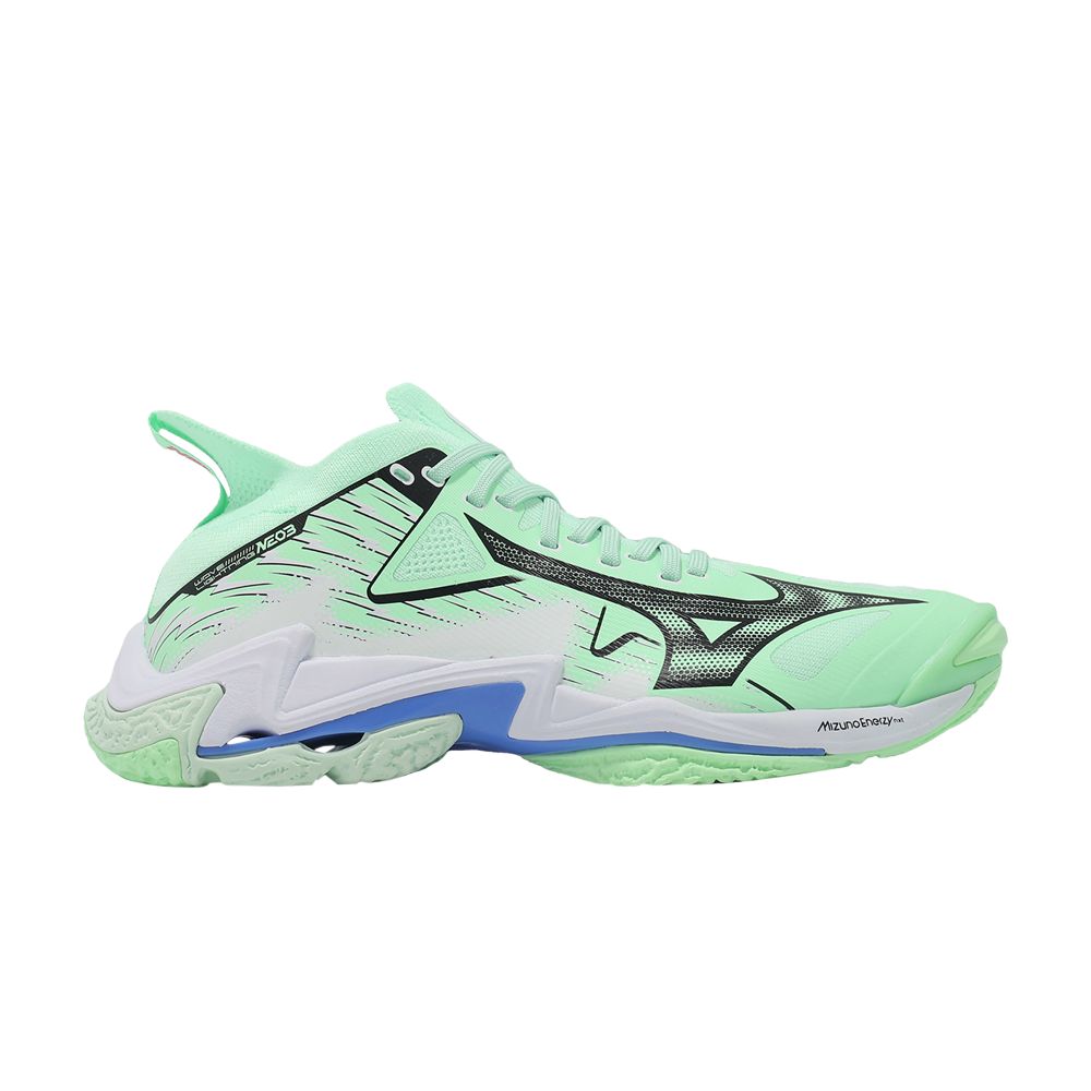 Pre-owned Mizuno Wave Lightning Neo 3 'neo Mint' | Green | Men's Size 9.5