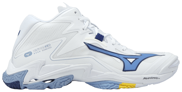 Mizuno Wave Lightning Z8 Mid White Bellwether Blue