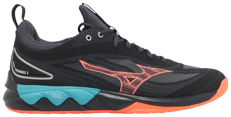Mizuno Wave Luminous 3 Black Neon Flame