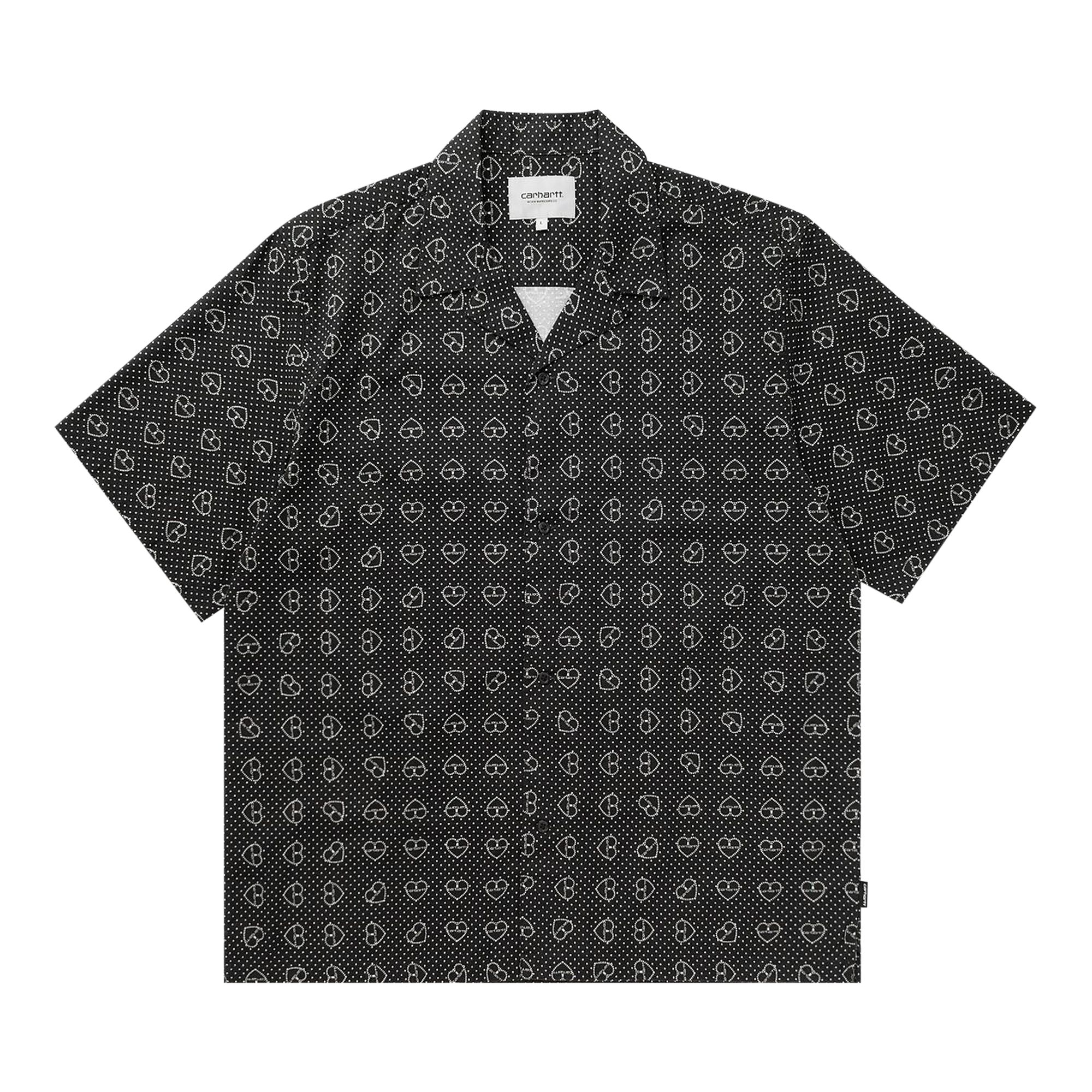Pre-owned Carhartt Wip Short-sleeve Furoshiki Shirt 'furoshiki Print/black' | Men's Size S