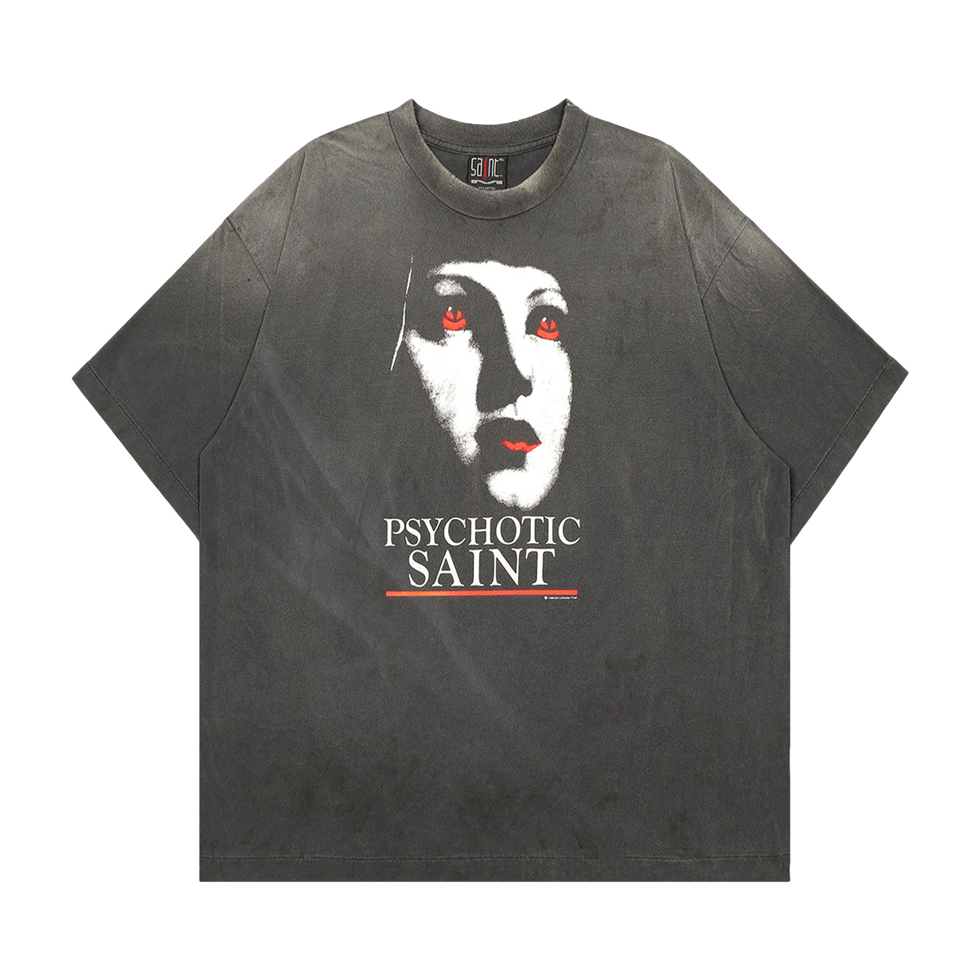 Pre-owned Saint Mxxxxxx Psychotic Saint Short-sleeve Tee 'black' | Men's Size Xxl