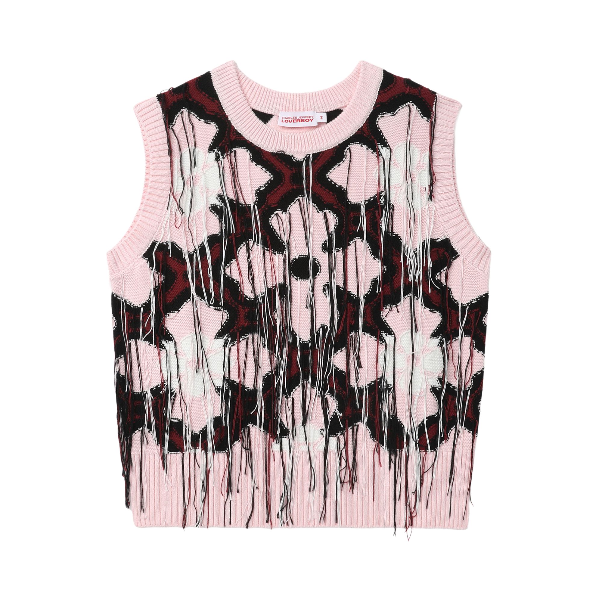 Pre-owned Charles Jeffrey Loverboy Guddle Vest 'pink' | Men's Size L