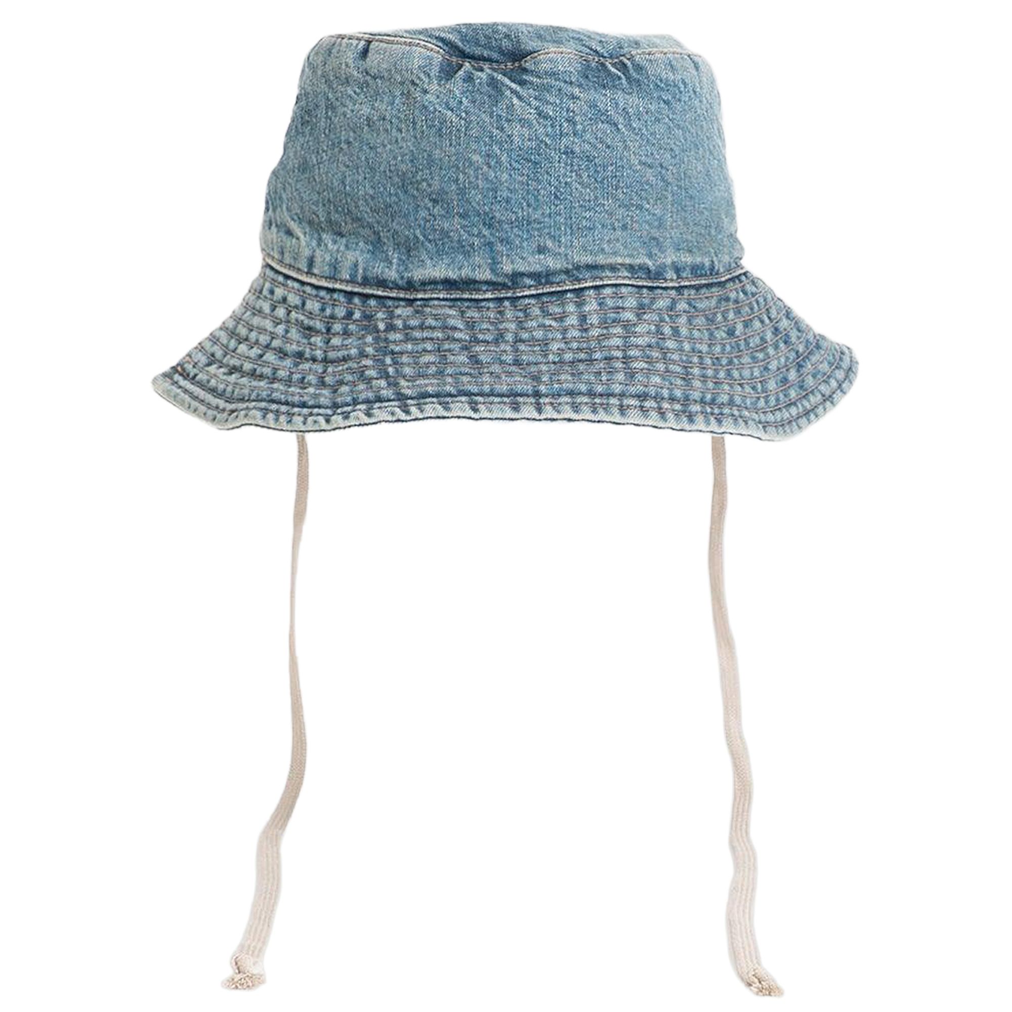 Pre-owned Rick Owens Drkshdw Gilligan Hat 'washed Indigo' | Blue | Men's Size L