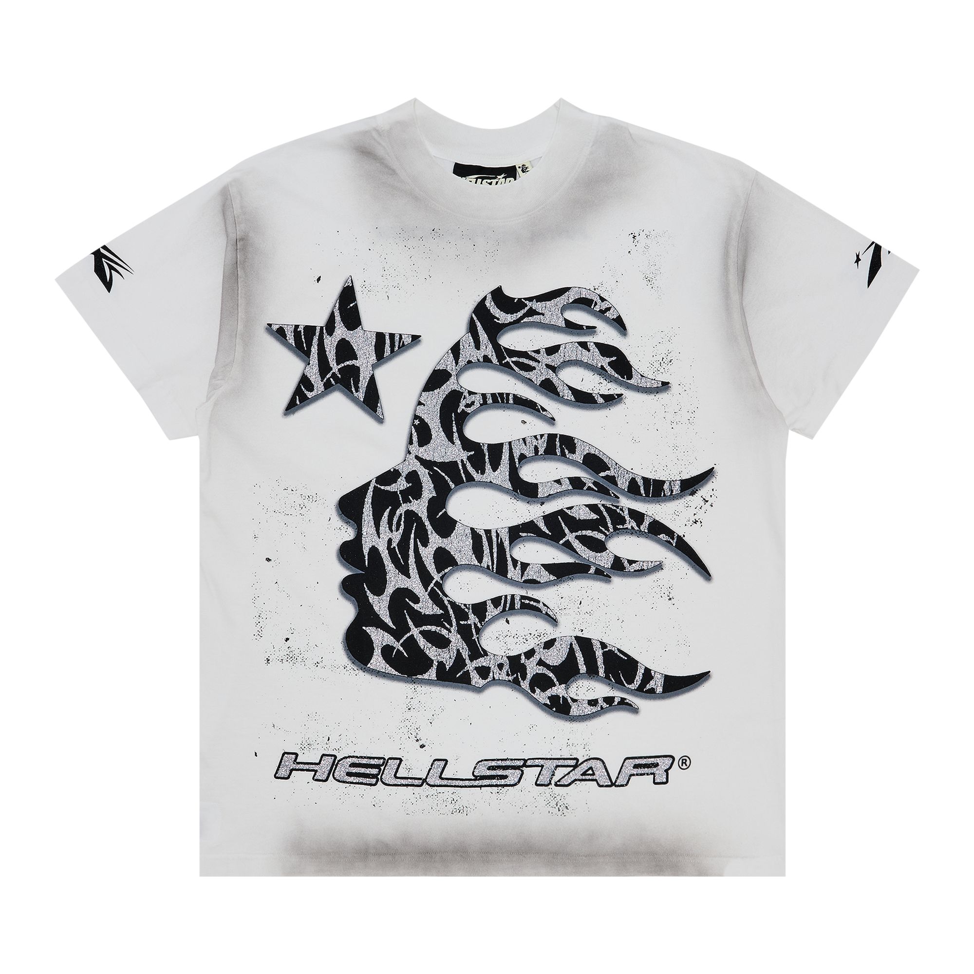 Pre-owned Hellstar Thorn Glitter T-shirt 'dirty White' | Men's Size Xl