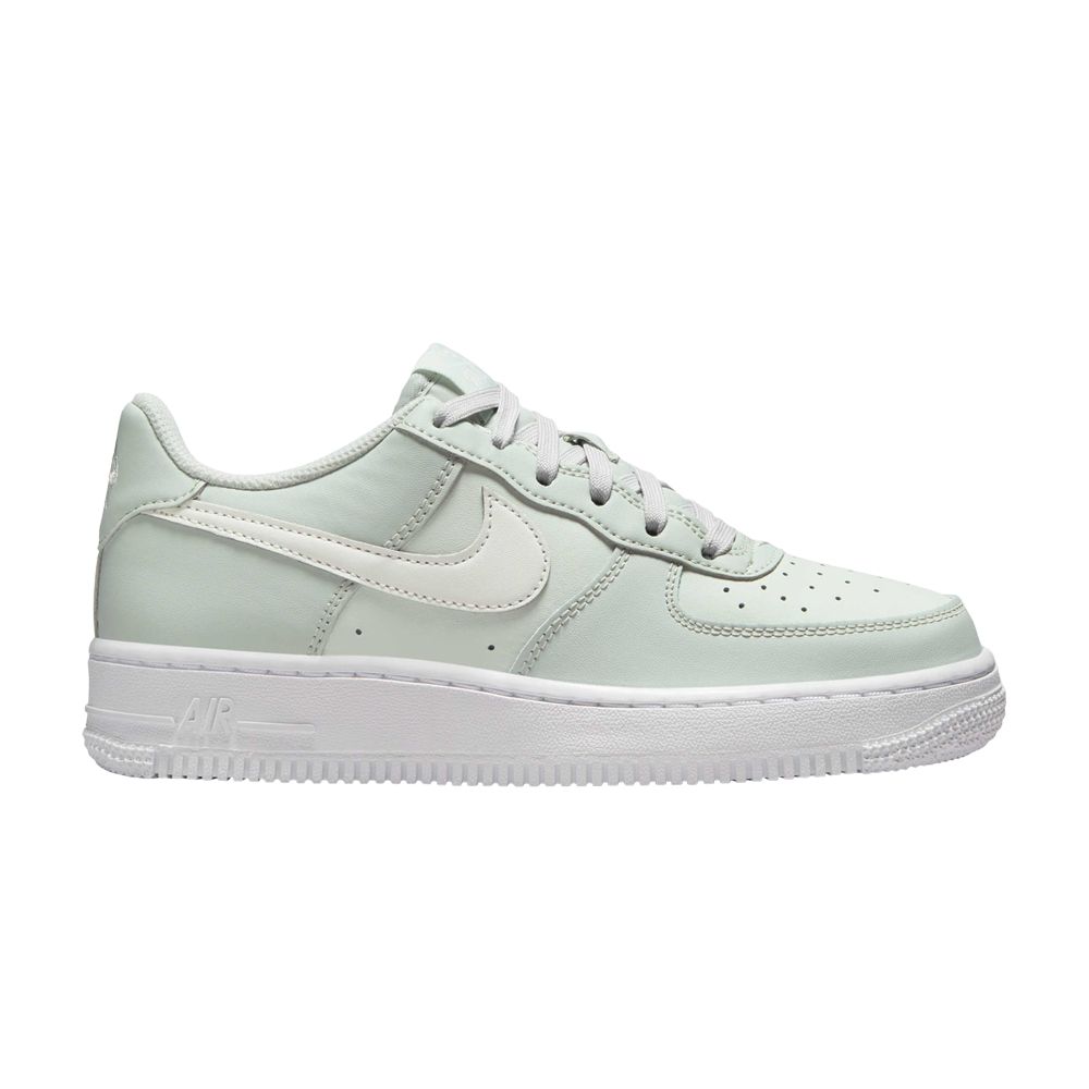 Pre-owned Nike Air Force 1 Gs 'light Silver' | Green | Kid's Size 1