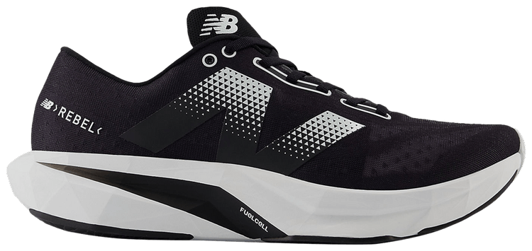 New Balance FuelCell Rebel v4 2E Wide Black White