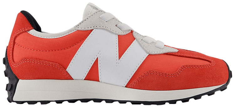 New Balance 327 Bungee Lace Little Kid Wide Red White