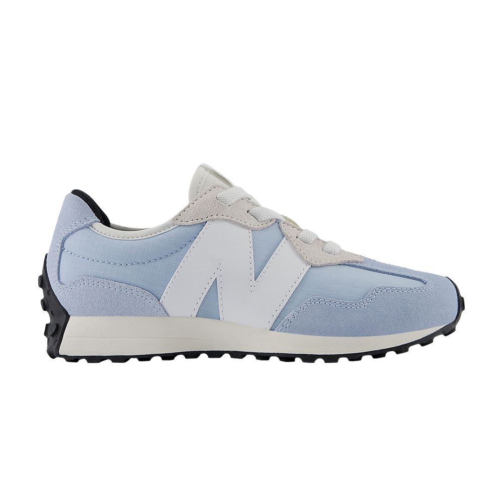 Pre-owned New Balance 327 Bungee Lace Little Kid Wide 'light Chrome Blue' | Kid's Size 2