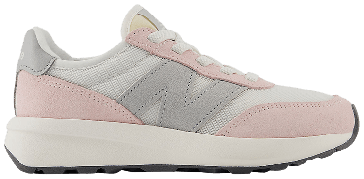 New Balance 370 Bungee Lace Little Kid Wide Shell Pink