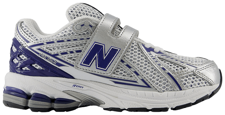 New Balance 1906R Hook  Loop Little Kid Wide Metallic Silver Dark Indigo