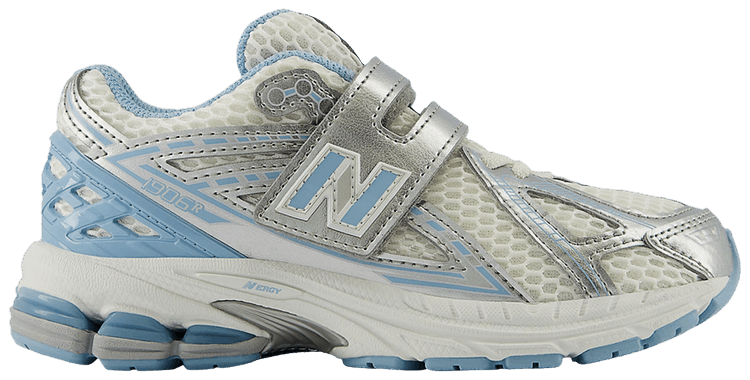 New Balance 1906R Hook  Loop Little Kid Wide Silver Metallic Chrome Blue
