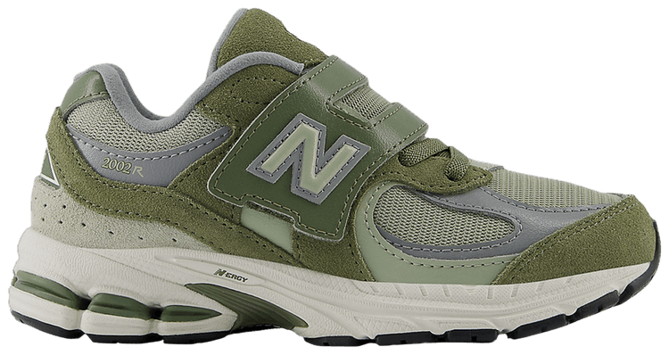 New Balance 2002R Hook  Loop Little Kid Wide Dark Olivine