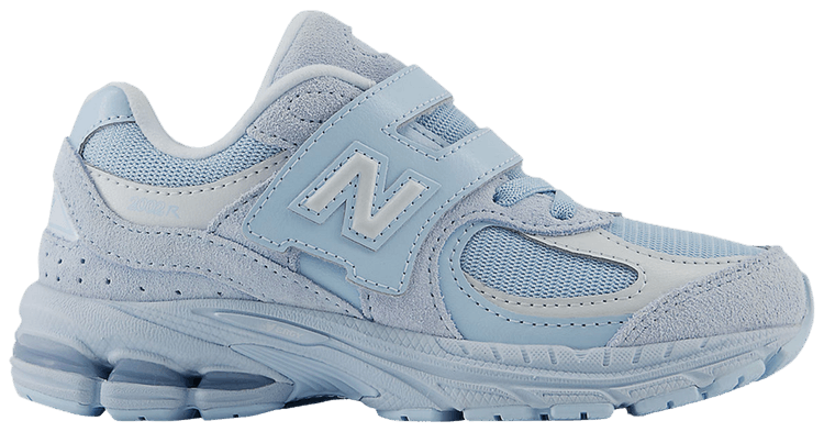 New Balance 2002R Hook Loop Little Kid Wide Light Chrome Blue