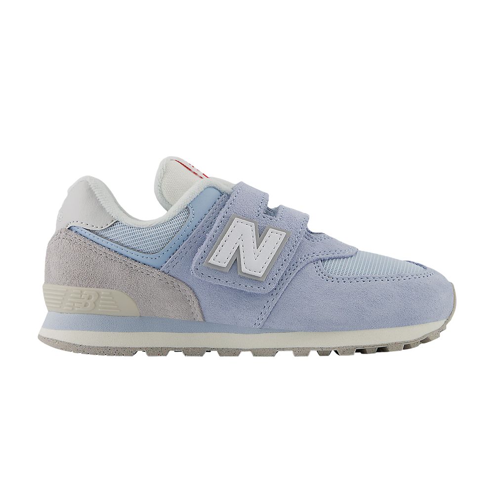 New Balance 574 Hook & Loop Little Kid Wide 'Light Chrome Blue' | Kid's Size 3 - PV574BKK-W