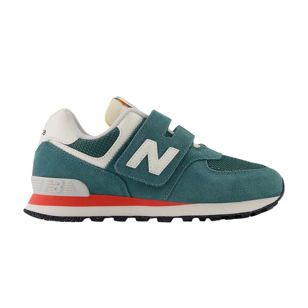 New Balance 574 Hook & Loop Little Kid Wide 'New Spruce' | Green | Kid's Size 3 - PV574VPG-W