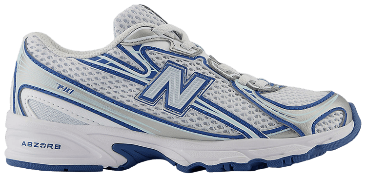 New Balance 740 Bungee Lace Little Kid Wide Ice Blue Sea Stone
