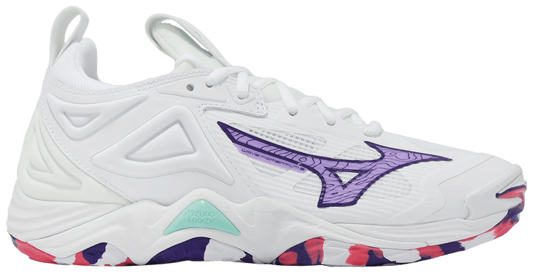 Mizuno Wmns Wave Momentum 3 White Violet Indigo