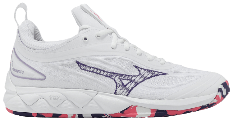 Mizuno Wmns Wave Luminous 3 White Violet Indigo