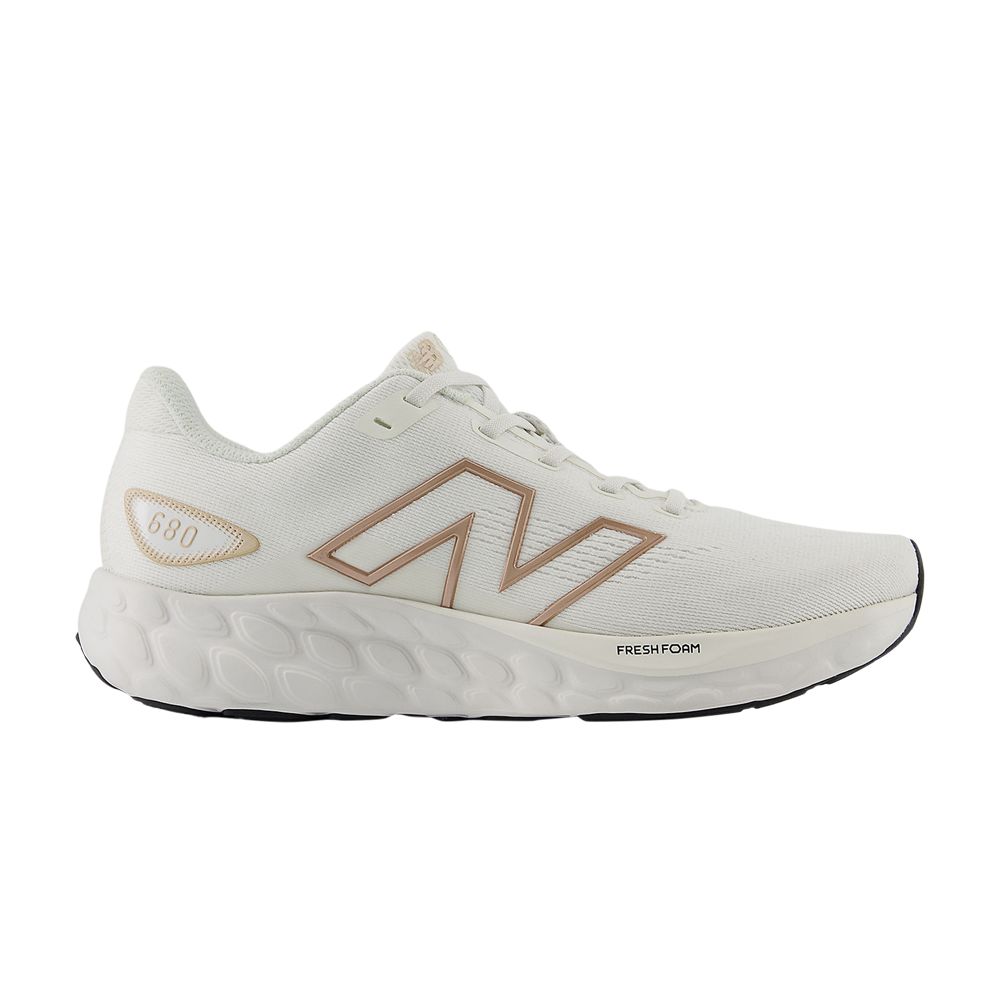 New Balance Wmns Fresh Foam 680v8 Wide 'Reflection Gold Metallic' | Cream | Women's Size 6 - W680RY8-D